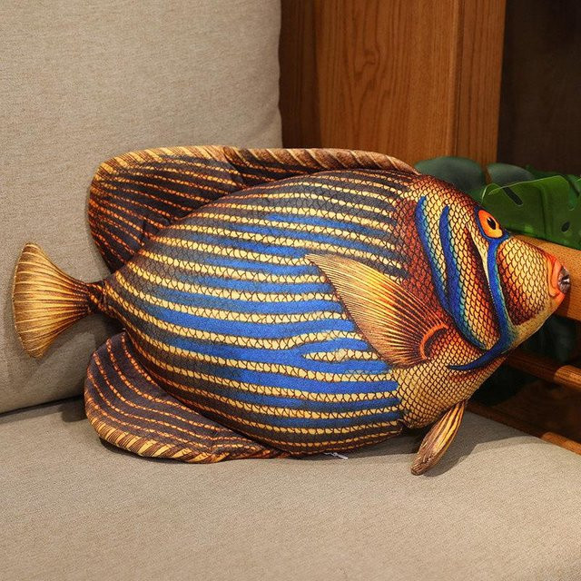 Kidsly Simulation Fisch Plüschtier, Karpfenkissen, 50cm, bunt - Bild 1