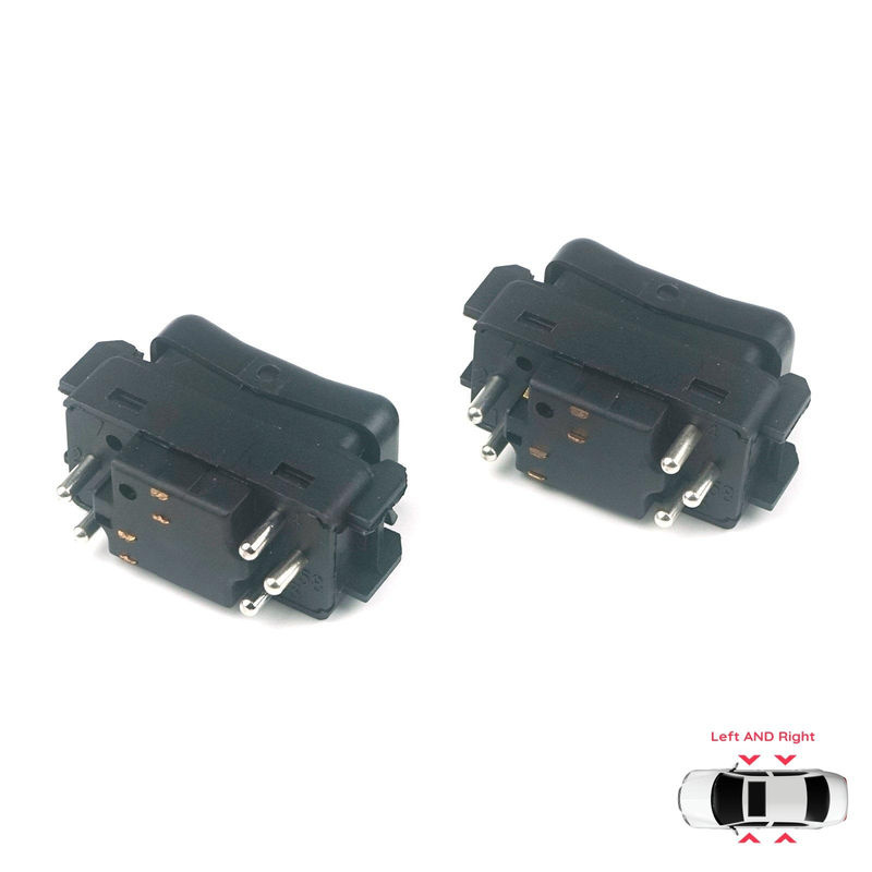 BROSS Mittelkonsolen-Steuerfensterschalter 5-Pin Links Rechts für Mercedes W124 A124 C124 S124 W126 C126 W463 W201 190 Schwarz BDP631+BDP632 - Bild 3