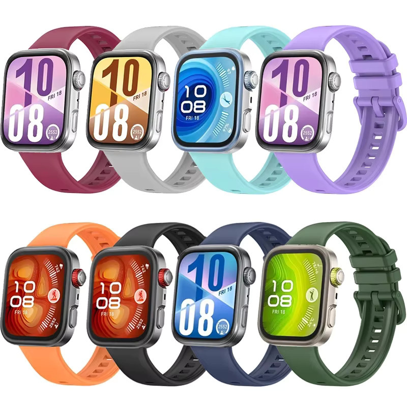 Huawei Uhrenarmband Silikon, Bunt, Unisex - Bild 3