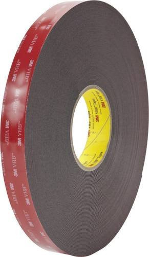 3M Doppelseitiges Acryl-Klebeband Schwarz Breite: 19 mm, Länge: 33 m - Bild 1