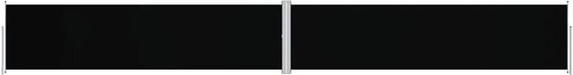 Furnicato Ausziehbare Seitenmarkise Schwarz mit Automatikfunktion, Höhe: 160 cm, Breite: 1200 cm - Bild 1