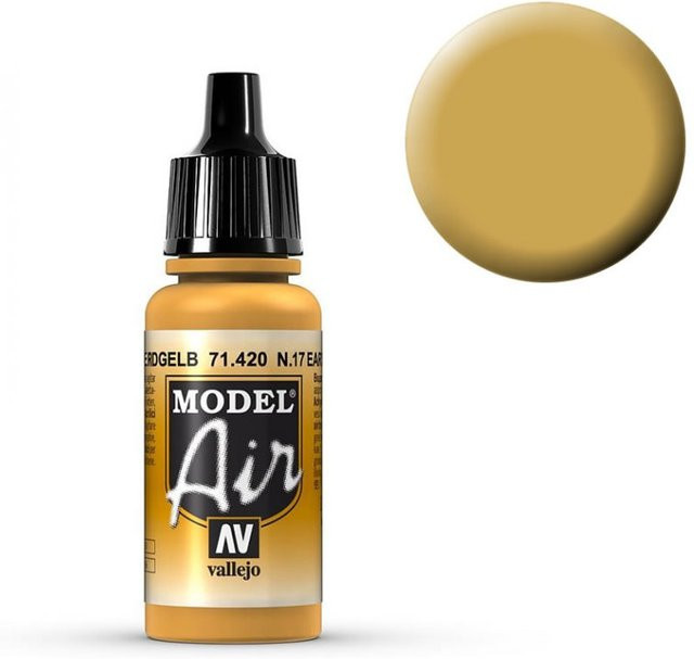 Vallejo Model Air, Erd-Gelb, 17 ml - Bild 1