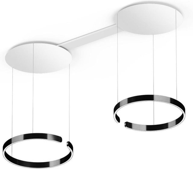 Occhio Mito sospeso due LED-Pendelleuchte in Weiß matt mit Black Phantom Ausführung, höhenverstellbar von 50 bis 200 cm, dimmbar mit einstellbarer Farbtemperatur (2700K - 4000K) - Bild 1