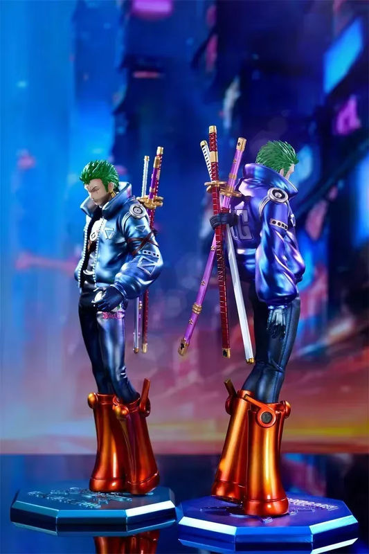 Bandai Roronoa Zoro Anime Actionfigur Cyberpunk Design aus PVC, mehrfarbig, Höhe: 26 cm - Bild 3