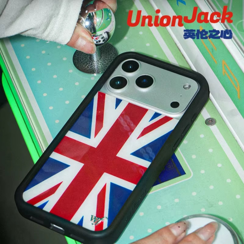 Wildflower Handyhülle mit Union Jack Design für iPhone 12 bis 17 Pro Max Plus in Multicolour, stoßfeste Abdeckung - Bild 2