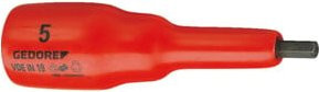 Gedore VDE-Schraubendrehereinsatz 1/2" Innen-6-kant 6 mm in Rot - Bild 1