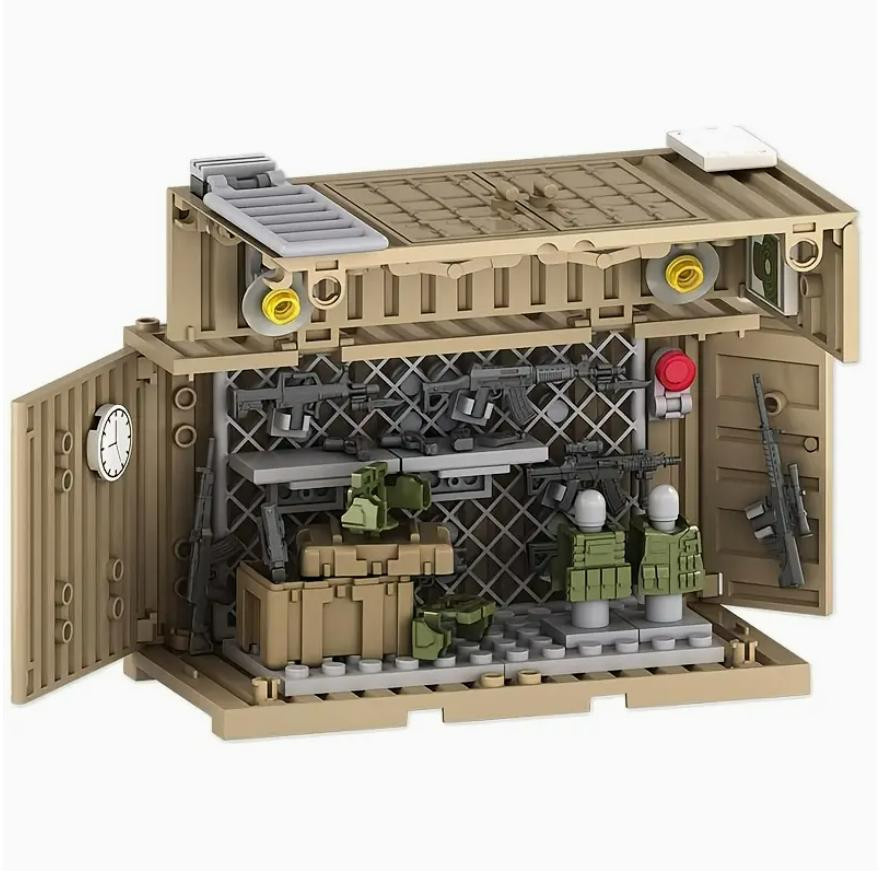 Linyi toy SWAT Polizei Militär Gebäude braun - Bild 4