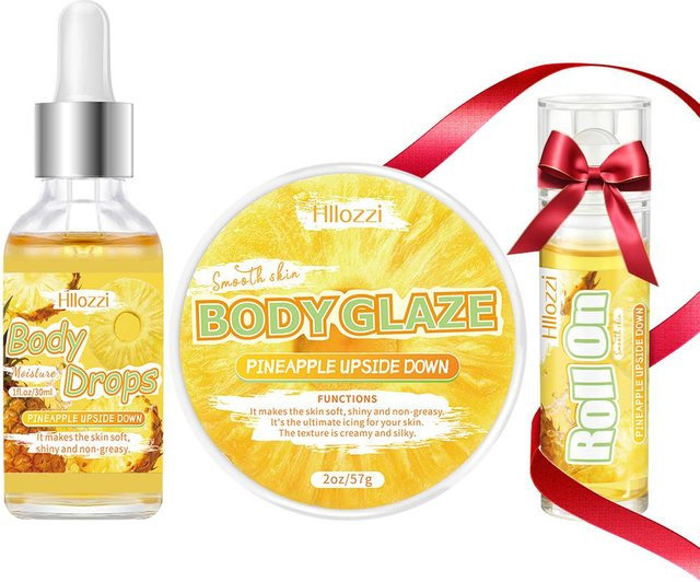 Ananas Körperöl und Glanz Set, feuchtigkeitsspendend, Unisex - Bild 1