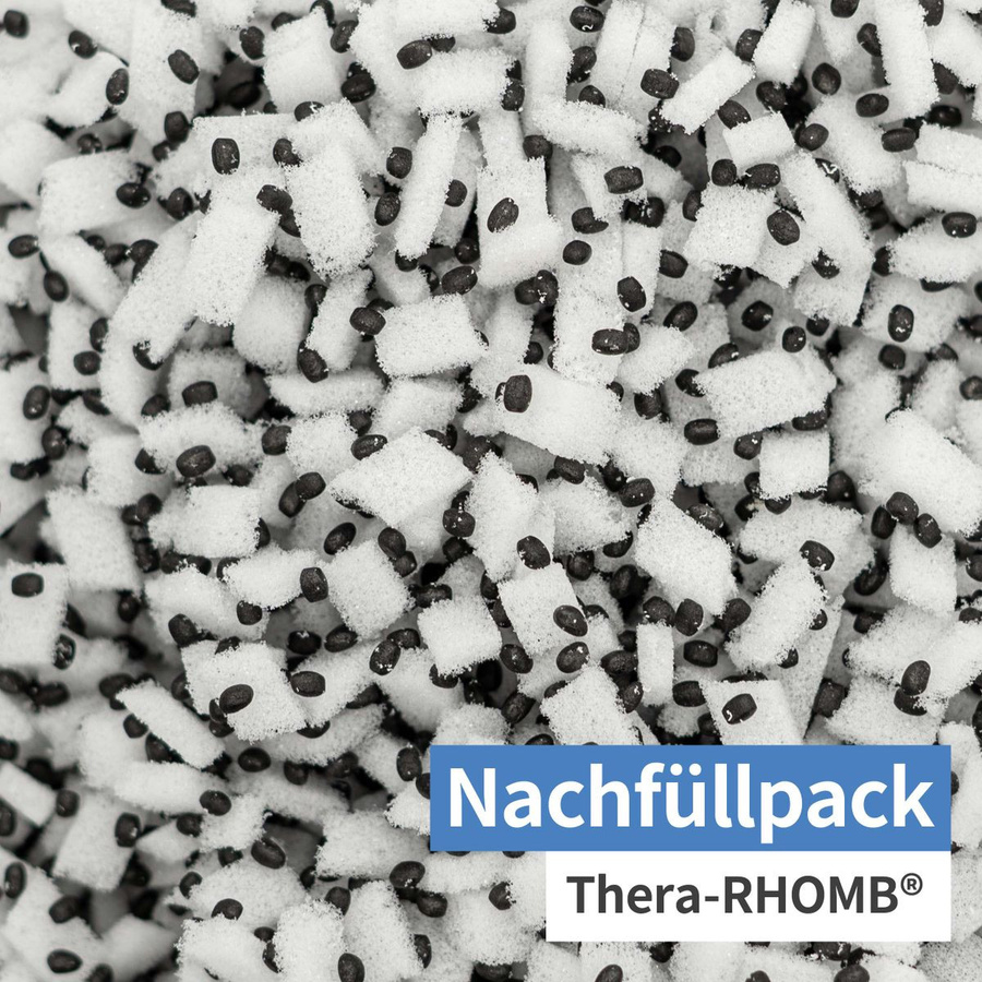 Theraline Thera-Rhomb Nachfüllpackung mit Foam Flakes, 8,0 l, Weiß - Bild 2