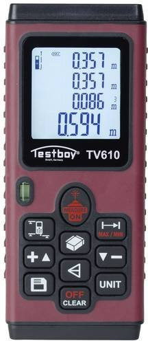 Testboy TV 610 Laser-Entfernungsmesser in Rot mit 60m Reichweite - Bild 1