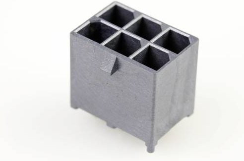 Molex Einbau-Buchsenleiste Standard in Schwarz und Grau mit 6 Polen und einem Rastermaß von 5,70 mm - Bild 1