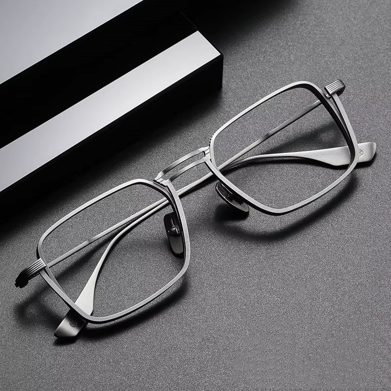 MDOD Lesebrille Herren, Vollrand, quadratisch, schwarz, grau - Bild 2
