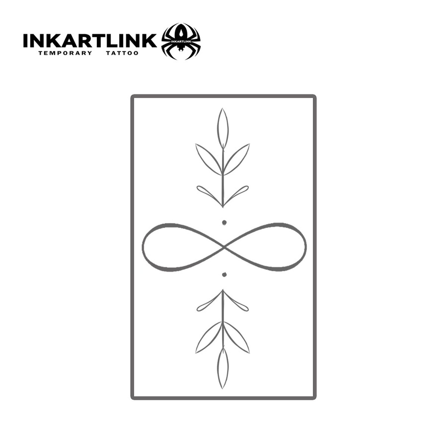 INKARTLINK Temporäre Tattoo Aufkleber, Geometrie Klinge Symbol, Wasserdicht - Bild 3
