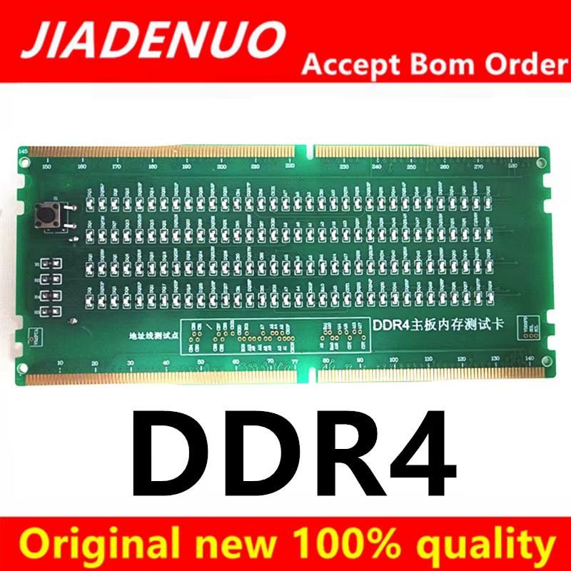 JIADENUO Diagnose-Analysegerät für SDRAM SO-DIMM Notebook-Speicher DDR2 DDR3 DDR4 DDR5 mit LED-Tester-Karte in Grün - Bild 3