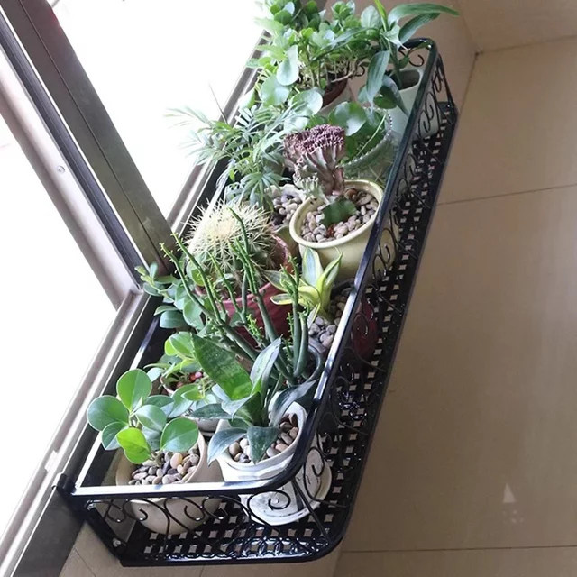 OAKCIA Blumenregal FYPS aus Eisen im skandinavischen Design für Balkon und Fensterbank - Bild 1