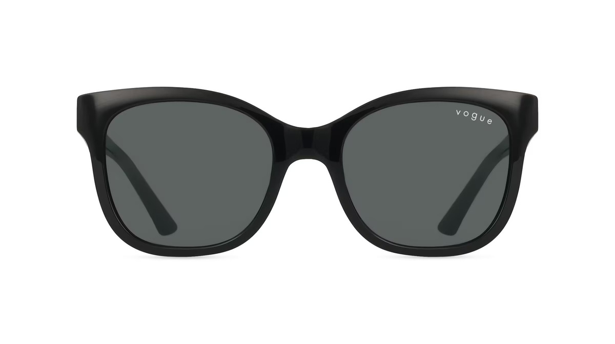 Vogue 0VJ2023 Sonnenbrille Butterfly, Vollrand, Acetat, Damen, schwarz, grau - Bild 1