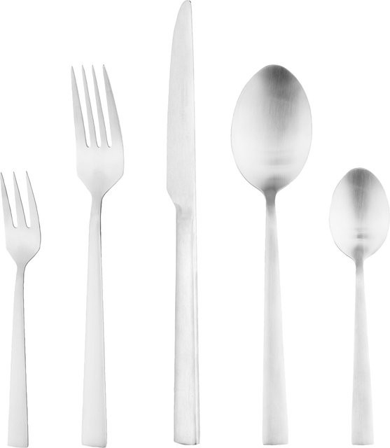 ERNESTO Besteck-Set 60-teilig aus Edelstahl in Silber matt - Bild 1