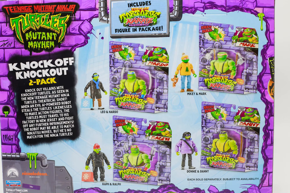 Playmates Teenage Mutant Ninja Turtles Mutant Mayhem Tubular Tortoise Karate Warriors Ornament, Sammlerstück - Bild 3