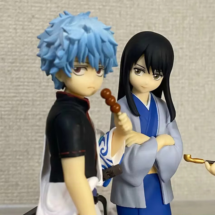 Bandai Gintama Sakata Gintoki Katsura Kotarou Actionfigur, Q-Version, 14cm - Bild 4
