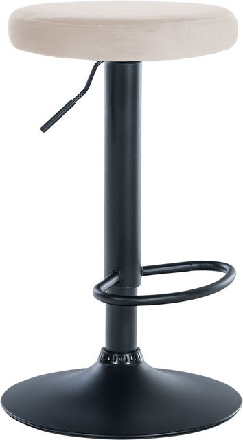 CLP Barhocker Ponte mit Samt-Bezug und höhenverstellbarer Sitzfunktion in modernem Design - Bild 1