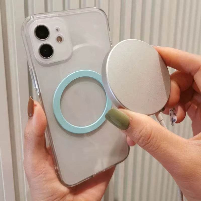 WSSHE Magnetischer Handy-Ring in Weiß für MagSafe-Zubehör und kabelloses Laden, kompatibel mit iPhone 12, 13 und 14 - Bild 2
