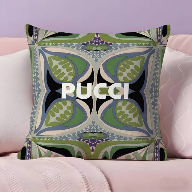 JMG Clothing Anime Mode Kissenbezug E-Emilio P-Pucci in Grün, B/H: 40 x 40 cm - Bild 1