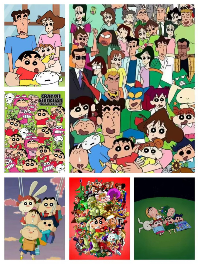 Potdemiel Crayon Shin Chan DIY Diamond Painting Set für Erwachsene, rundes Mosaik-Malset in Multicolour zur Wanddekoration, B/H: 40 x 30 cm - Bild 3