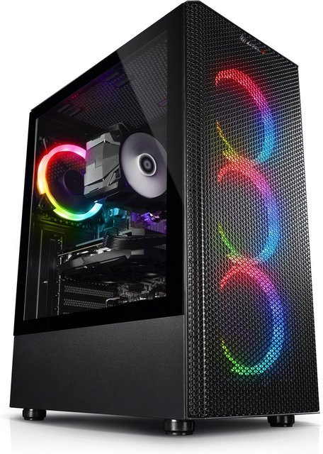 Gaming PC Tornado 14 von Kiebel in Schwarz mit Intel Core i5-14400F, 16GB DDR4, AMD Radeon RX 9060 8GB, 1TB SSD, WLAN und Windows 11 - Bild 1