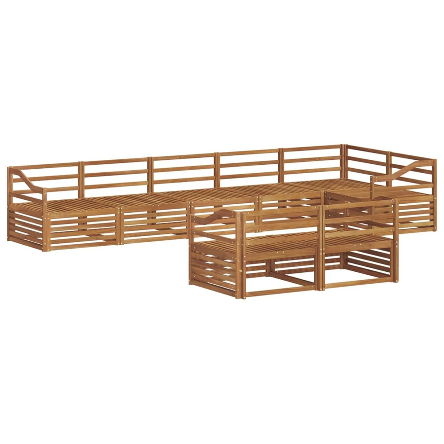 vidaXL Outdoor-Sofagarnitur 8-teilig aus Akazienholz in Braun - Bild 2