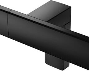 Keuco Dusch- und Wannenhandlauf AXESS, Wandmontage, Winkelform, Schwarz Matt, B/H: 85 x 85 cm - Bild 1