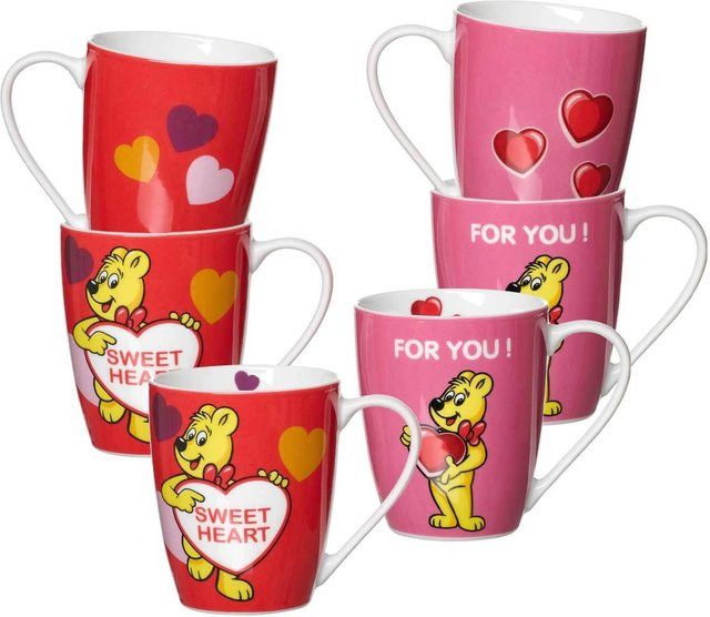 Ritzenhoff & Breker Haribo Sweet Heart Becher Set Multicolor, 6er Set, 360 ml - Bild 1