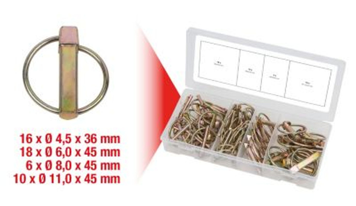 KS Tools Sortiment Klappsplinte, 50-teilig, Silber - Bild 3