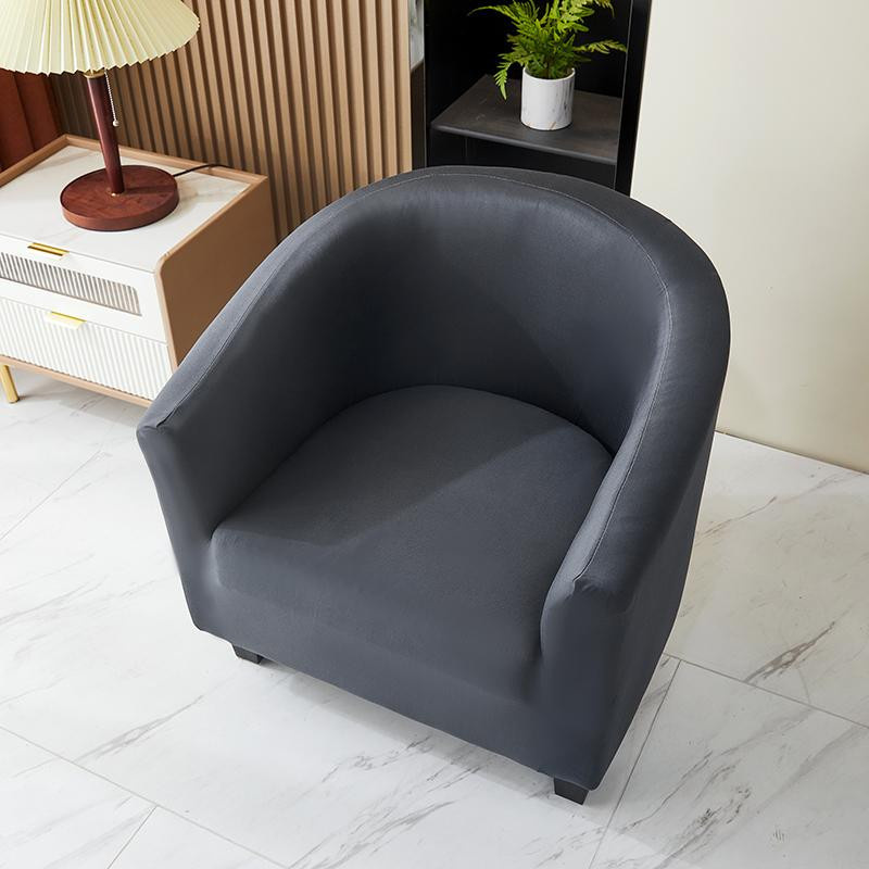 S-EMIGA Stretch-Sesselbezug aus elastischem Polyester-Elasthan-Gemisch für Club- und Wannenstühle, einteilig, modern und abnehmbar - Bild 2
