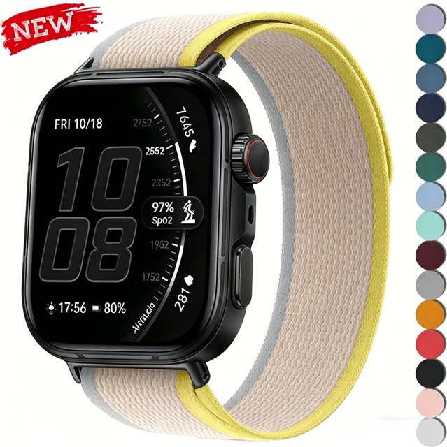 CAOWTAN Uhrenarmband Nylon, Trail Loop, für Huawei Watch Fit 5/5Pro/4/4Pro/3 - Bild 1