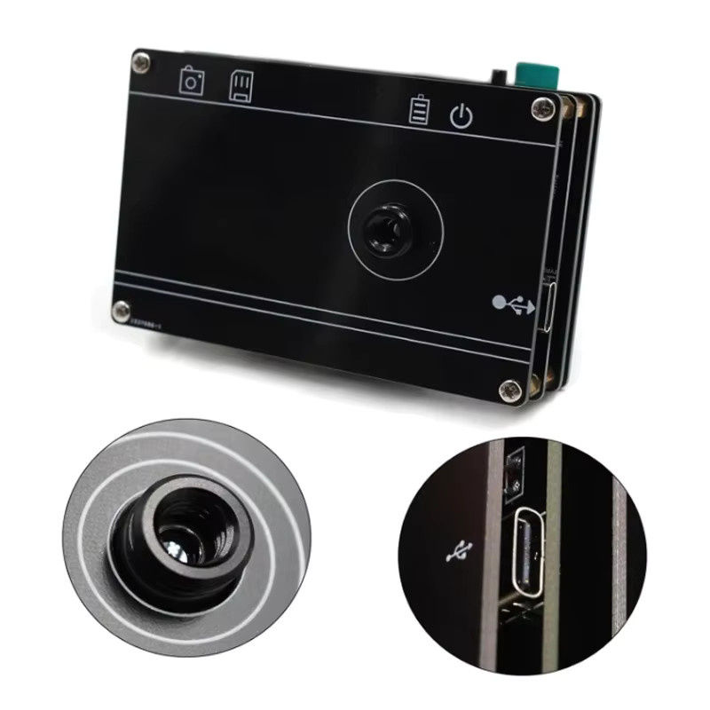 Digitale Infrarotkamera MLX90640 mit 2,8-Zoll-LCD-Display und eingebautem Akku in Schwarz - Bild 4