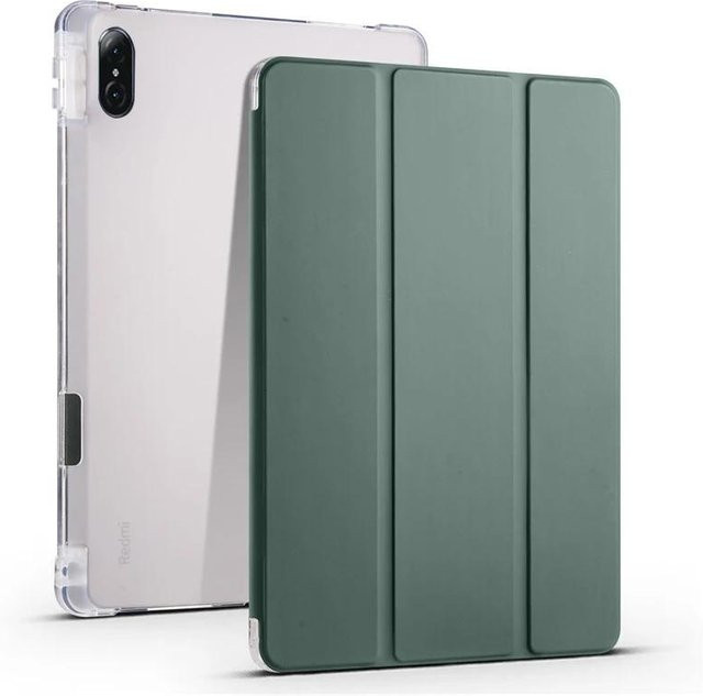 OnePlus Pad 3 Hülle mit Stifthalter und Ständer, faltbare Flip-Case in Grün, passend für 13,2 Zoll Tablets - Bild 1