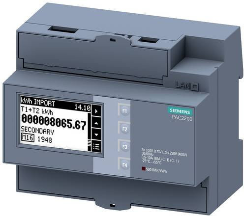 Siemens Digitales Hutschienenmessgerät in Grau 7KM2200-2EA40-1HA1 - Bild 1