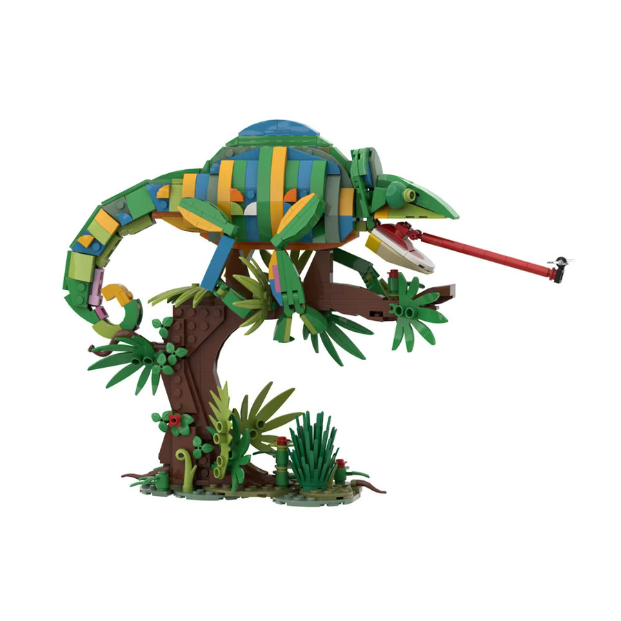 GOBRICKS MOC Chamäleon Modell Bausteine, Tiere, Mehrfarbig - Bild 2