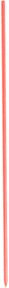 Schake Lattenpfahl rund, rot lackiert, Höhe: 140 cm, Durchmesser: 20 cm - Bild 1
