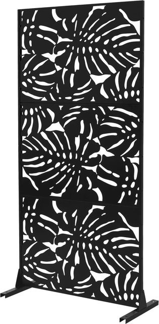 ML-Design Metall-Sichtschutz Roma aus Stahl in Schwarz, B/H: 90 x 180 cm - Bild 1