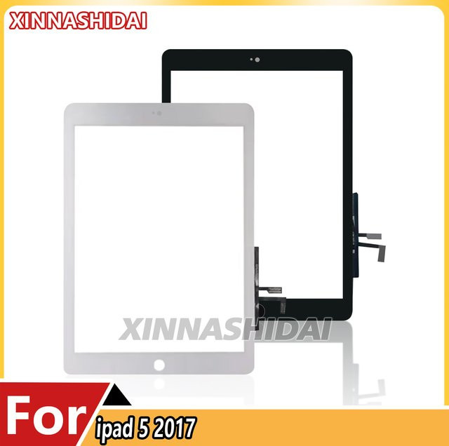 Apple iPad 5 (2017) A1822/A1823 HD-Touchscreen-Digitizer Frontglasplatte in Schwarz inklusive Klebstoff und Werkzeugen als Premium-Ersatzteil - Bild 1
