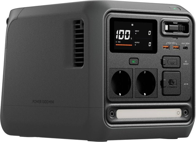 DJI Power 1000 Mini Powerstation in Anthrazit mit USB-C Anschluss - Bild 1