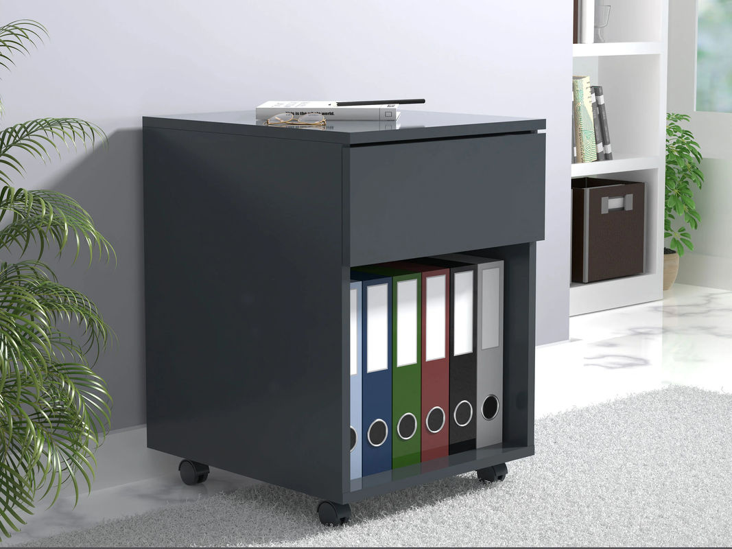 VCM Rollcontainer Dalosa mit 1 Schublade und Fach, Anthrazit/Grau, B: 39 cm, T: 45 cm, H: 55 cm - Bild 2