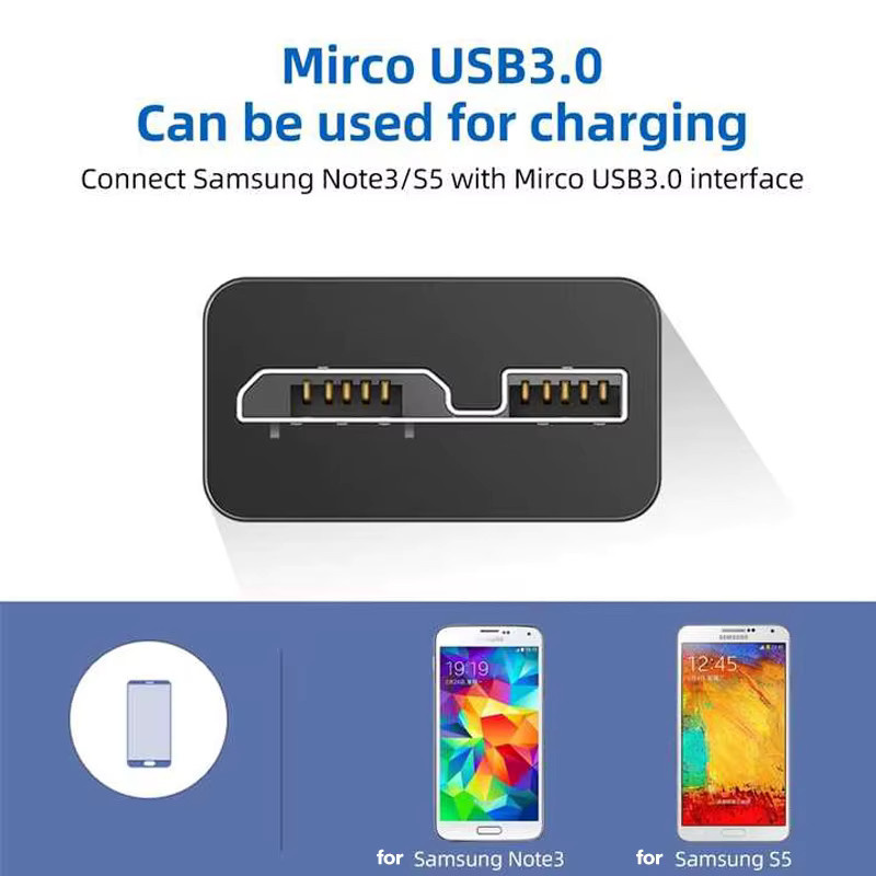 FENGKUABAO USB 3.0 Micro B Kabel in Schwarz für externe Festplatten - Bild 2
