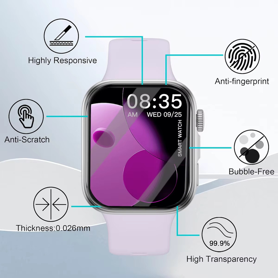 OAKCHARM Displayschutzfolie für Huawei Watch Fit 4, Silikon, Unisex - Bild 4