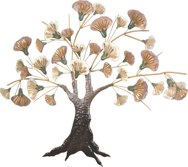 Wanddekoration Tree von Möbel direkt online aus Metall in Braun und Goldfarben - Bild 1