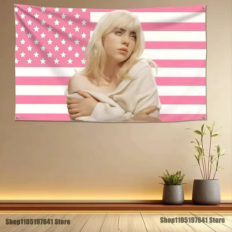 VIKAMA Wandteppich Pop-Sänger Musikstar Wandbehang als Deko für Schlafzimmer und Party, Breite: 60 cm, Höhe: 40 cm - Bild 2