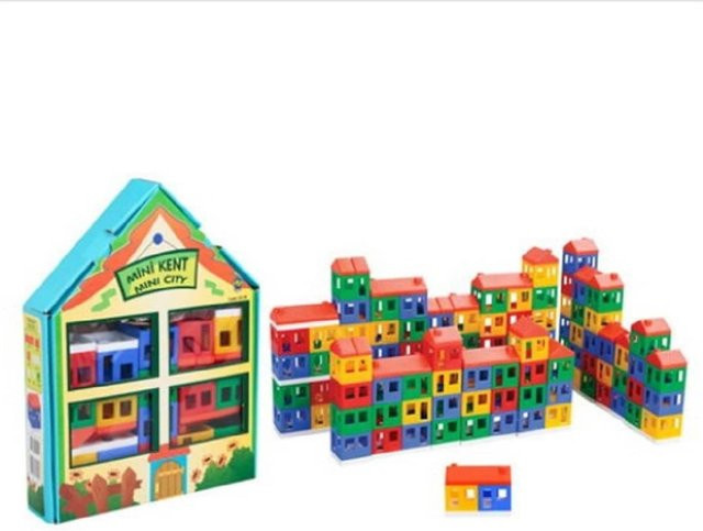 Pilsan Ministadt, Stadt, Kunststoff, bunt, 40-teiliges Set, ab 2 Jahre - Bild 1