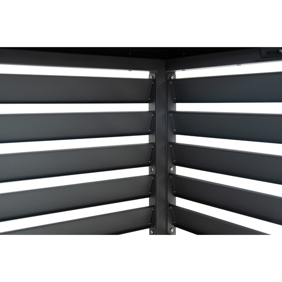 Westmann Wärmepumpenverkleidung Boxa S in Anthrazit, B: 100 cm, T: 56 cm, H: 97 cm - Bild 4