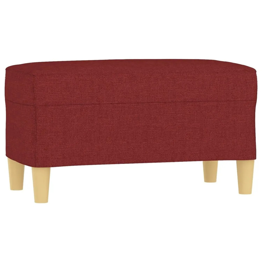 vidaXL Sitzbank in Weinrot mit Stoffbezug, B/T/H: 70 x 35 x 41 cm - Bild 2